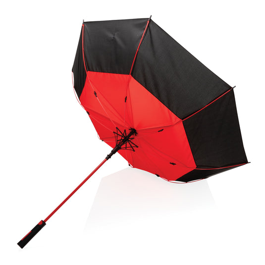 27" Impact AWARE™ RPET 190T auto open stormproof umbrella - Custom Wood Designs
