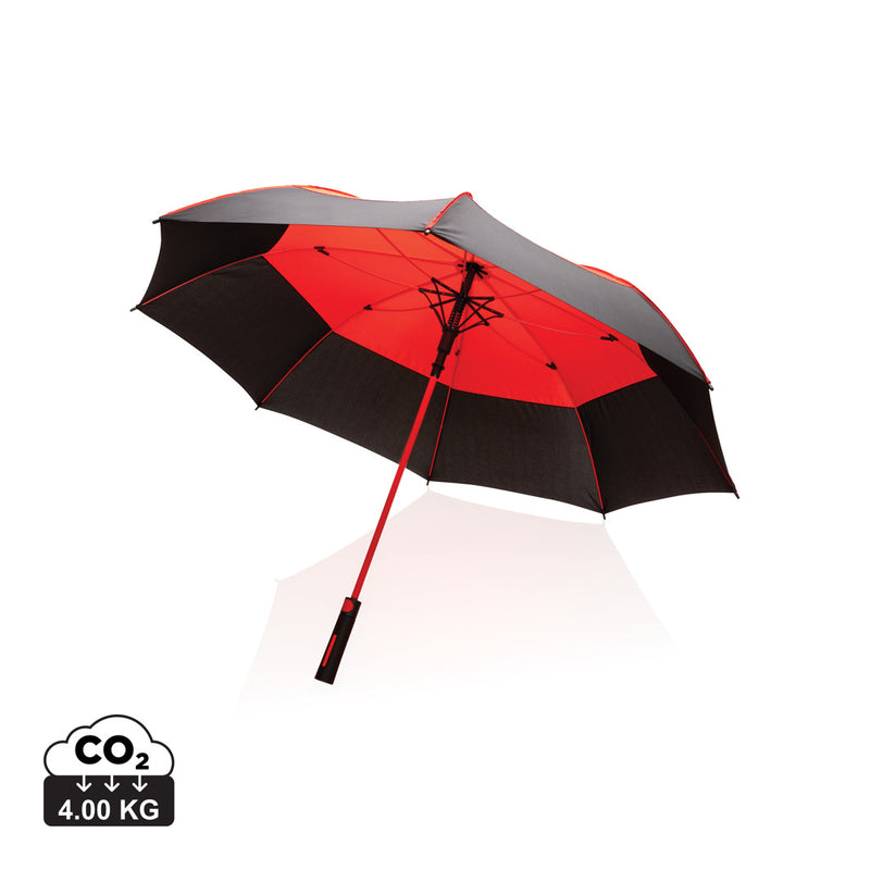 Load image into Gallery viewer, 27" Impact AWARE™ RPET 190T auto open stormproof umbrella - Custom Wood Designs
