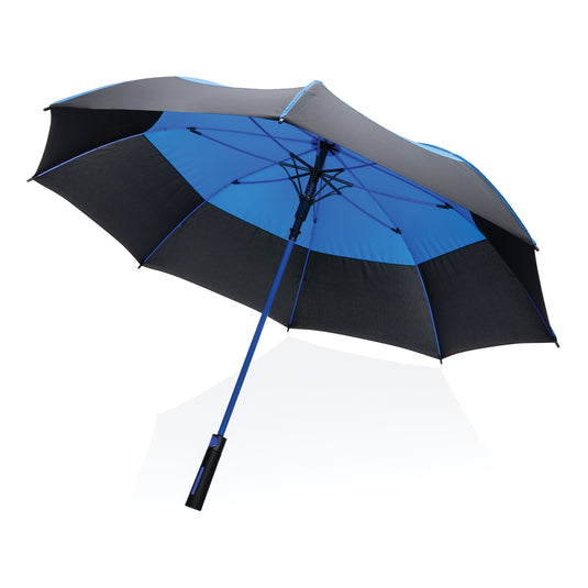 27" Impact AWARE™ RPET 190T auto open stormproof umbrella - Custom Wood Designs
