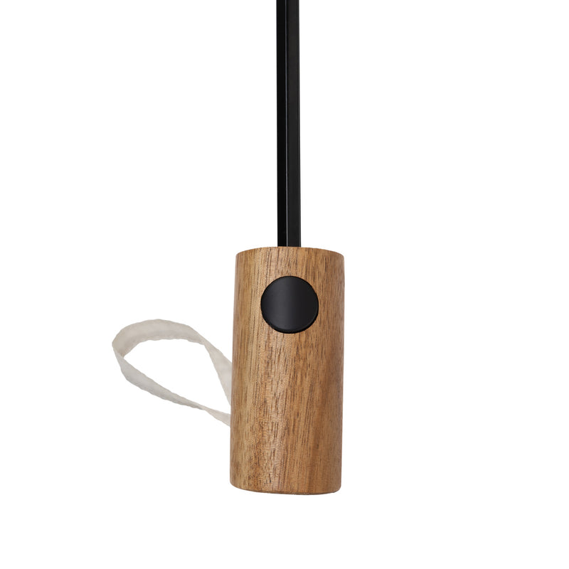 Load image into Gallery viewer, Kaycey 21" AWARE™ RPET Acacia wood mini auto open umbrella - Custom Wood Designs
