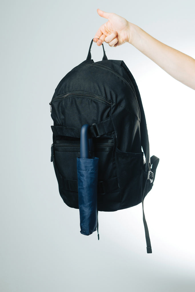 Load image into Gallery viewer, Yara 21" AWARE™ RPET solid colour umbrella with carabiner - Custom Wood Designs
