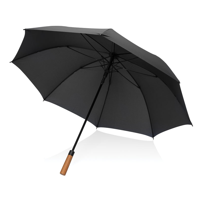 Load image into Gallery viewer, Tony  Aware™ RPET 30 inch acacia auto open umbrella - Custom Wood Designs
