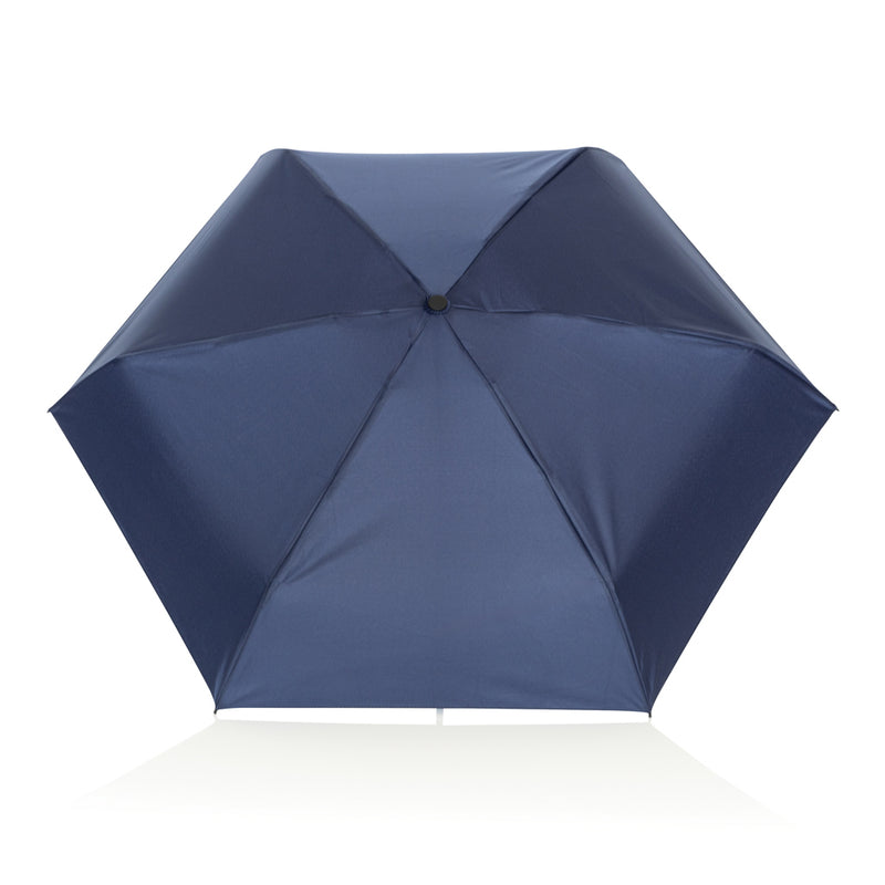 Load image into Gallery viewer, 19.5" Aware™ RPET super mini manual 190T Pongee umbrella - Custom Wood Designs 19.5" Aware™ RPET super mini manual 190T Pongee umbrella
