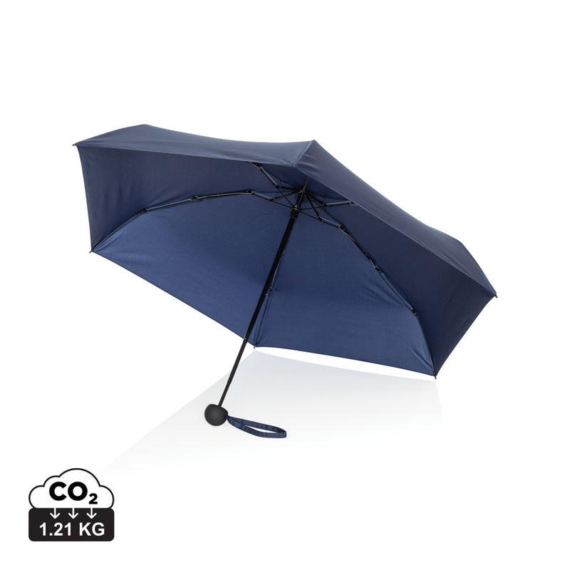 Load image into Gallery viewer, 19.5" Aware™ RPET super mini manual 190T Pongee umbrella - Custom Wood Designs 19.5" Aware™ RPET super mini manual 190T Pongee umbrella

