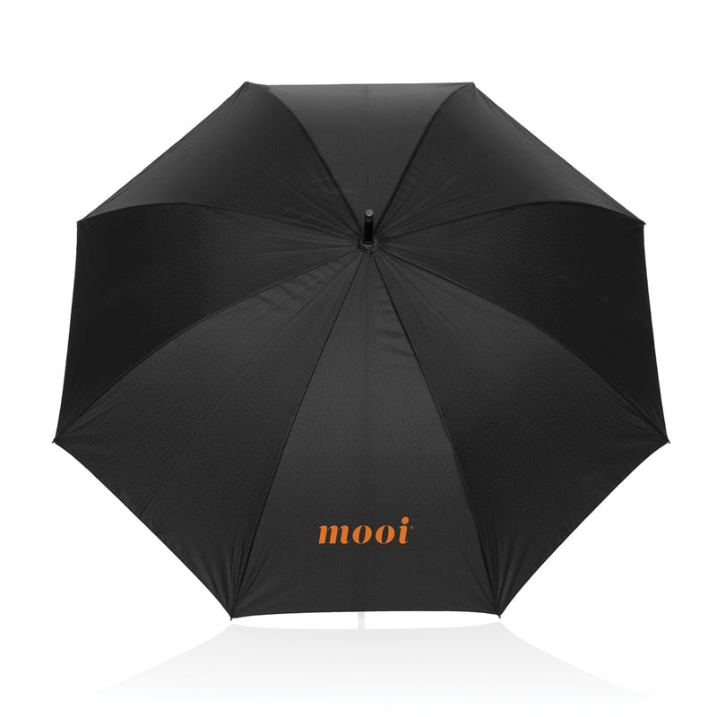 Load image into Gallery viewer, Swiss Peak Vero Aware™ RPET 25” umbrella w luxe handle - Custom Wood Designs Swiss Peak Vero Aware™ RPET 25” umbrella w luxe handle
