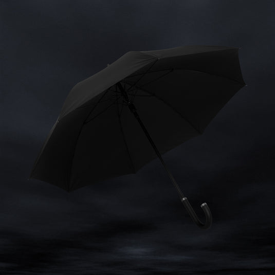 Swiss Peak Vero Aware™ RPET 25” umbrella w luxe handle - Custom Wood Designs Swiss Peak Vero Aware™ RPET 25” umbrella w luxe handle