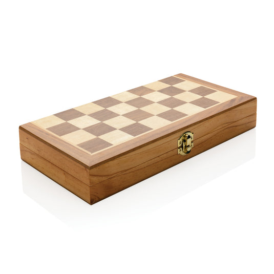 Luxury wooden foldable chess set - Custom Wood Designs
