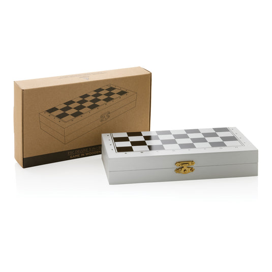 Deluxe 3-in-1 boardgame in box - Custom Wood Designs