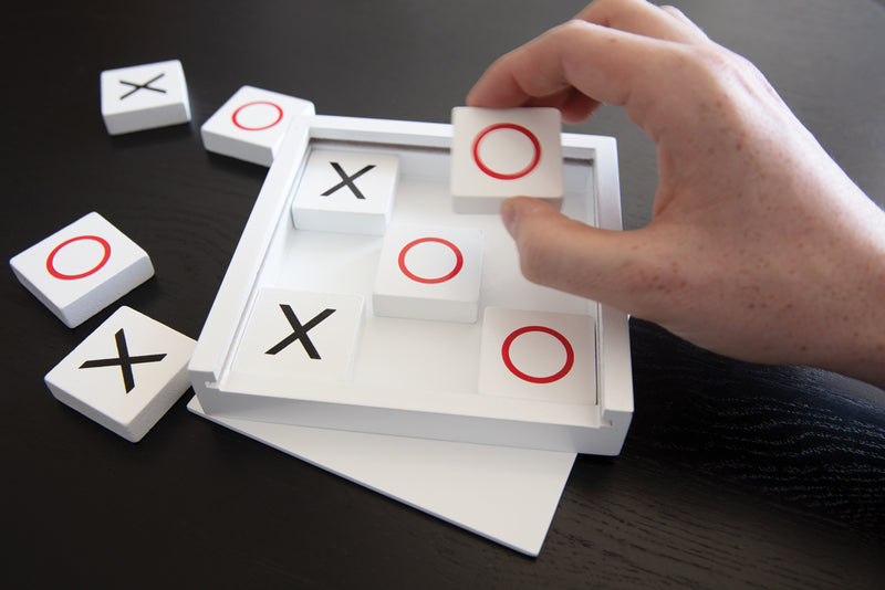 Load image into Gallery viewer, Deluxe Tic Tac Toe game - Custom Wood Designs
