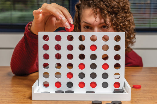Connect four wooden game - Custom Wood Designs