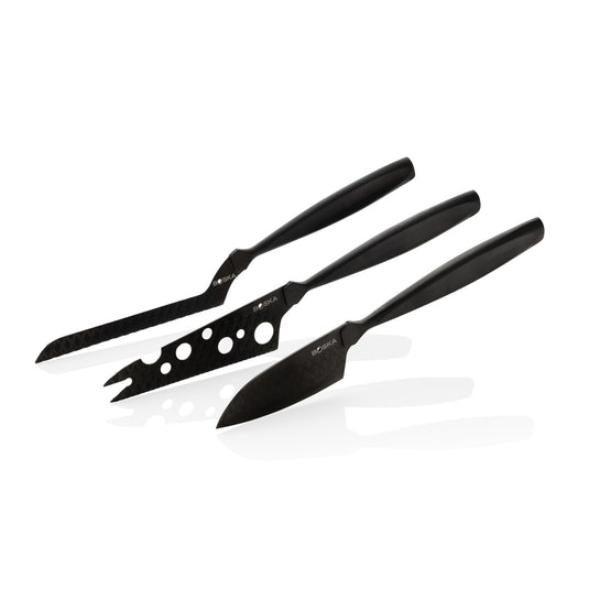 Cheese Knife Set Monaco+ Black - Custom Wood Designs