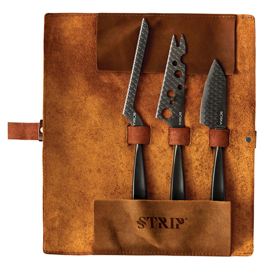 Cheese Knife Set Monaco+ Black - Custom Wood Designs