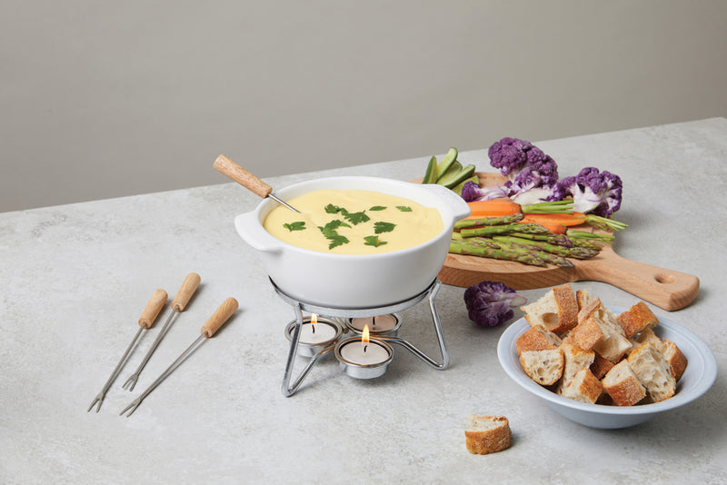 Load image into Gallery viewer, Cheese Fondue Set Party - 750 ml - Custom Wood Designs Cheese Fondue Set Party - 750 ml
