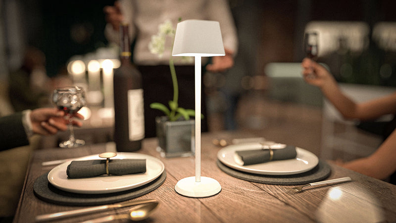 Load image into Gallery viewer, Securit® GEORGINA Table Lamp - White (Pack of 6) - Custom Wood Designs
