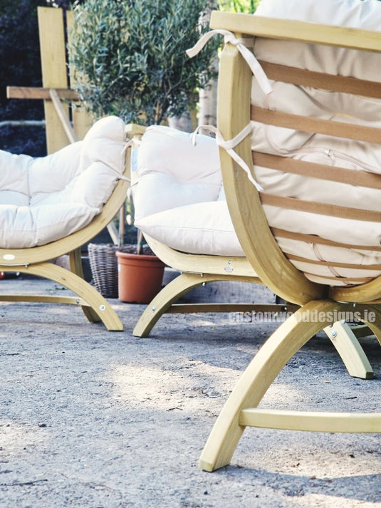 Siena Lounge Set with Tavolino Table - Custom Wood Designs Siena Lounge Set with Tavolino Table made from [material] –  [use_case] | Custom Wood Designs