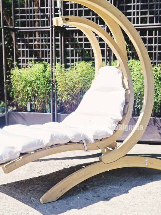 Swing Lounger & Stand Set - Custom Wood Designs Swing Lounger & Stand Set made from [material] –  [use_case] | Custom Wood Designs