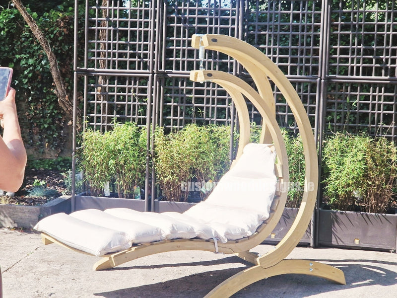 Load image into Gallery viewer, Swing Lounger &amp; Stand Set - Custom Wood Designs Swing Lounger &amp; Stand Set made from [material] –  [use_case] | Custom Wood Designs
