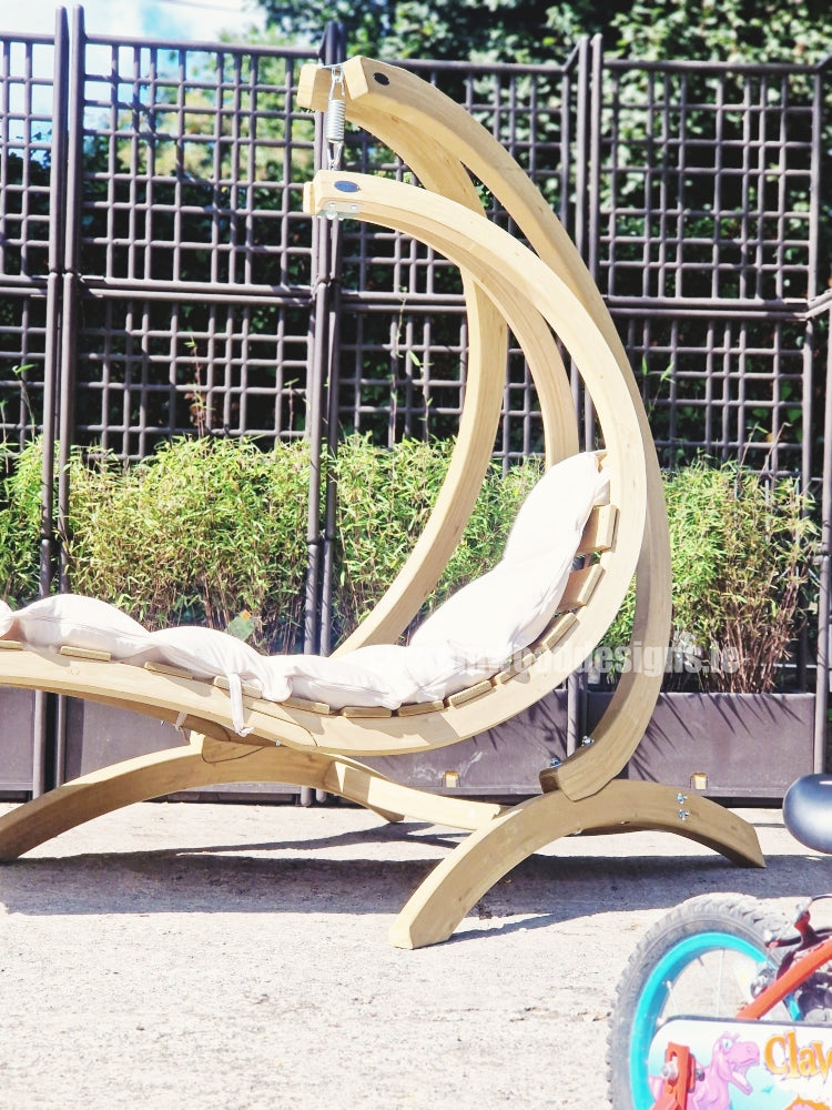 Load image into Gallery viewer, Swing Lounger &amp; Stand Set - Custom Wood Designs Swing Lounger &amp; Stand Set made from [material] –  [use_case] | Custom Wood Designs
