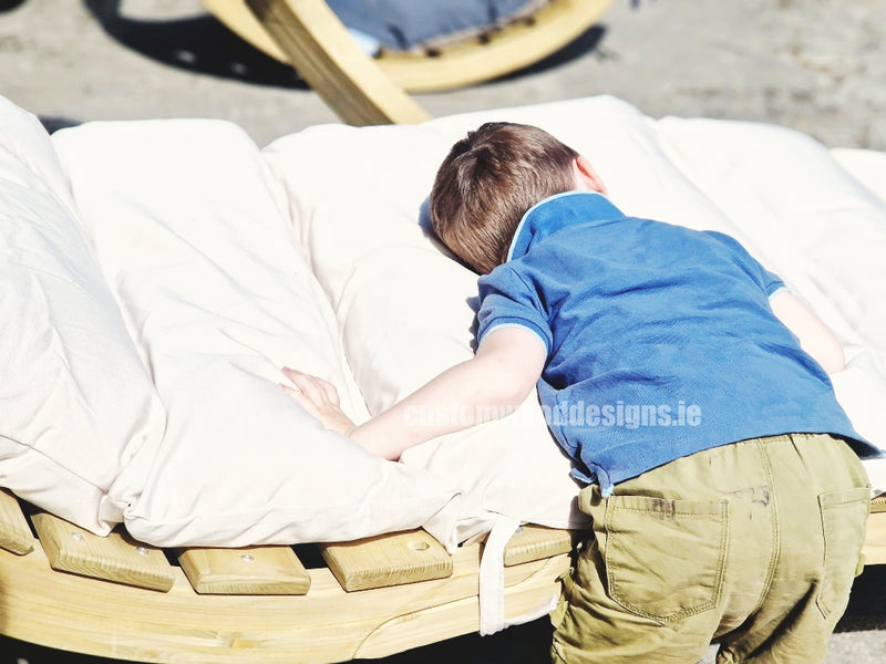 Load image into Gallery viewer, Swing Lounger &amp; Stand Set - Custom Wood Designs Swing Lounger &amp; Stand Set made from [material] –  [use_case] | Custom Wood Designs
