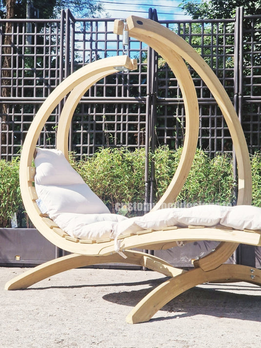 Swing Lounger & Stand Set - Custom Wood Designs Swing Lounger & Stand Set made from [material] –  [use_case] | Custom Wood Designs