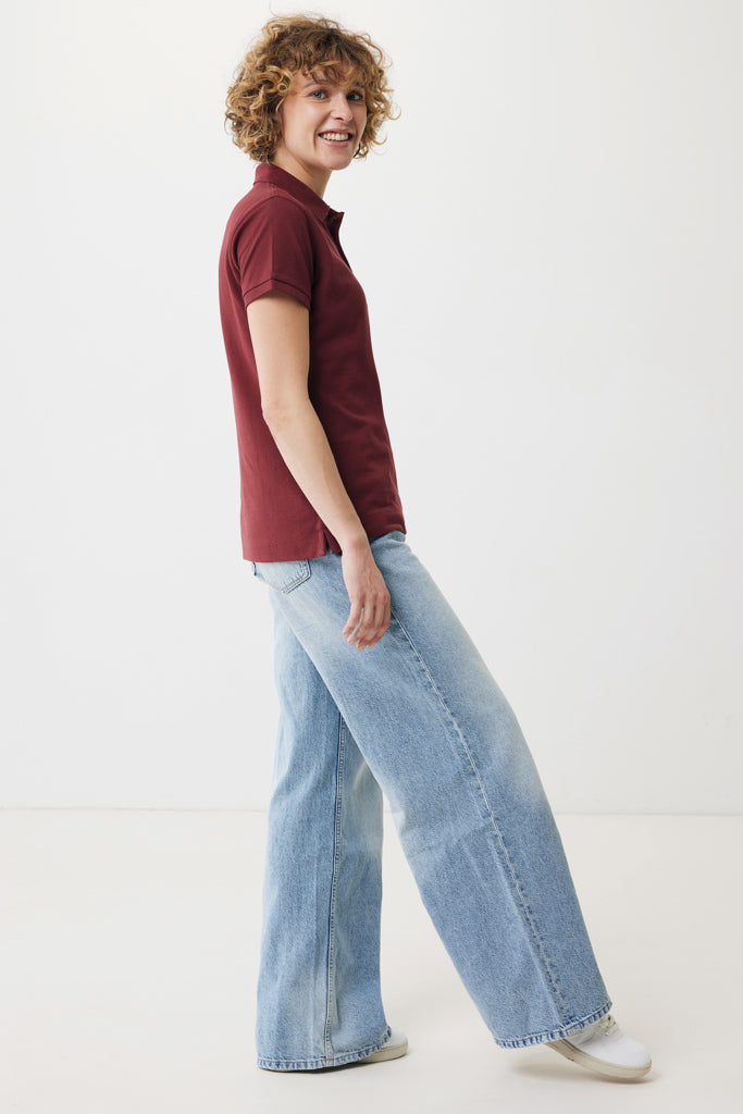 Load image into Gallery viewer, Yosemit women recycled cotton pique polo - Custom Wood Designs
