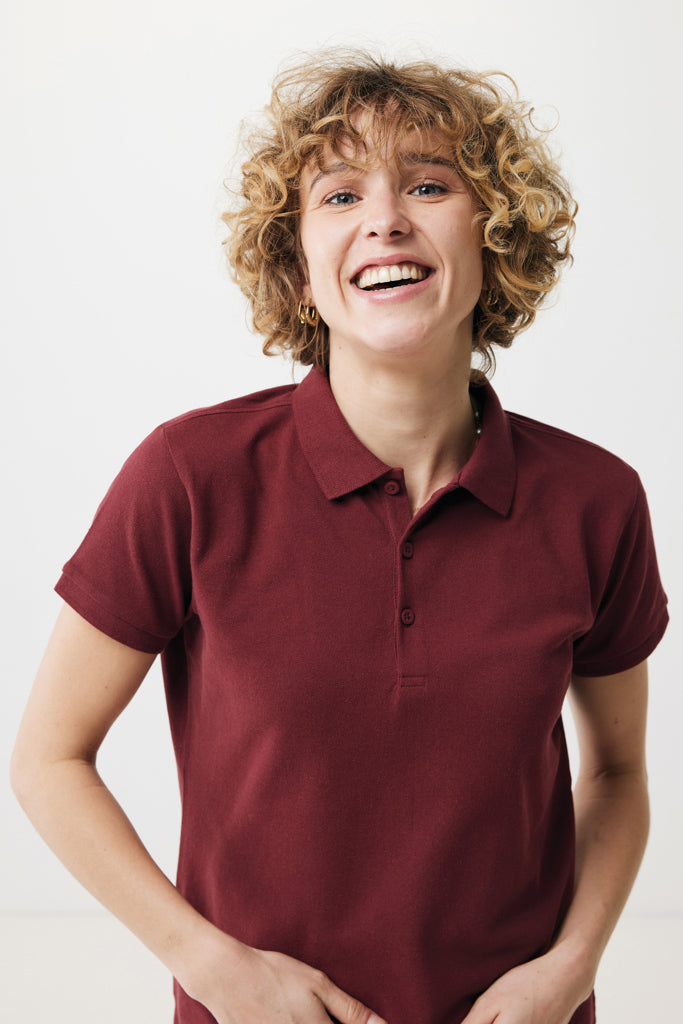 Load image into Gallery viewer, Yosemit women recycled cotton pique polo - Custom Wood Designs
