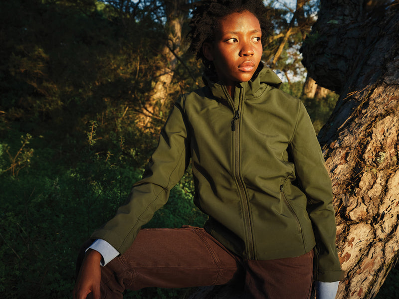 Load image into Gallery viewer, IMakal women recycled polyester soft shell jacket - Custom Wood Designs
