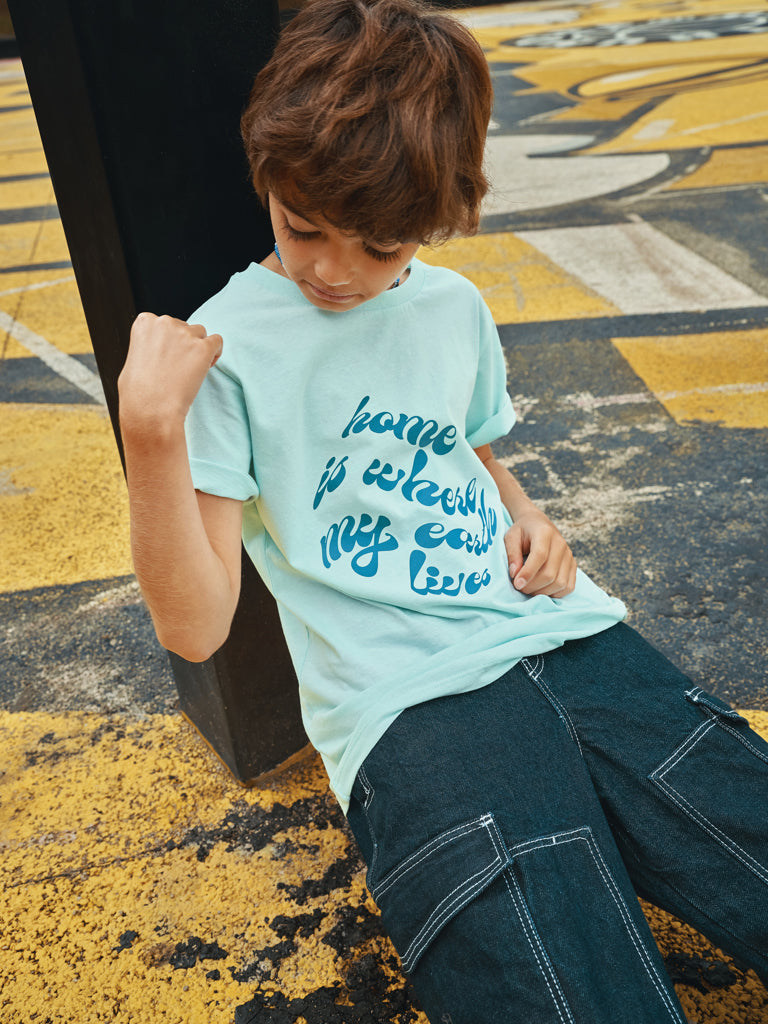 Load image into Gallery viewer, Kol kids lightweight recycled cotton t-shirt - Custom Wood Designs
