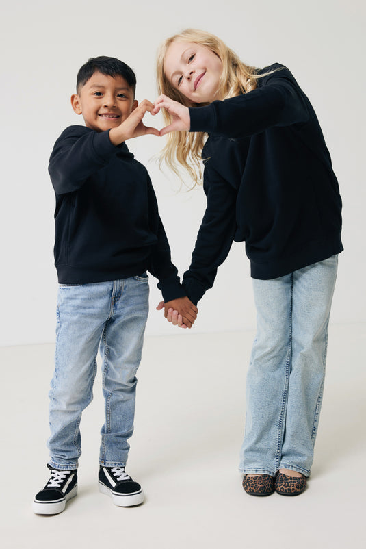 Kids recycled cotton hoodie with sidepockets - Custom Wood Designs