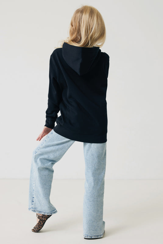 Kids recycled cotton hoodie with sidepockets - Custom Wood Designs