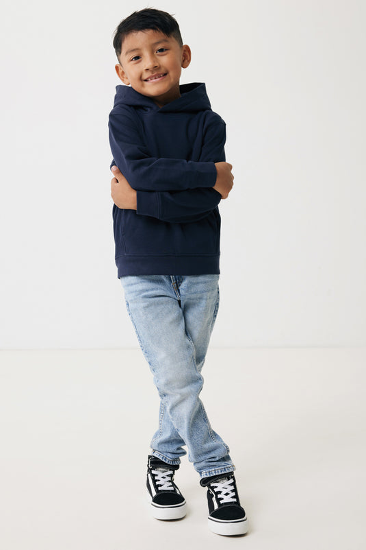 Kids recycled cotton hoodie with sidepockets - Custom Wood Designs