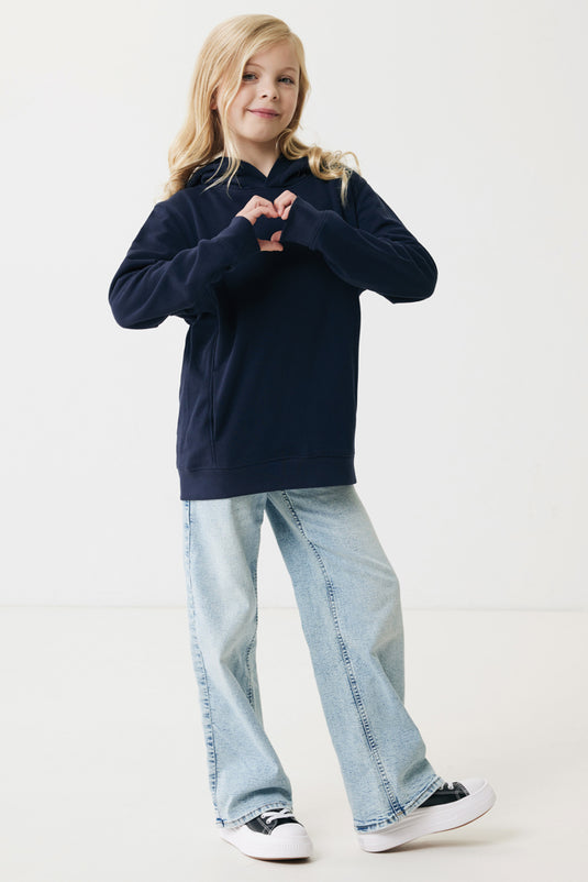 Kids recycled cotton hoodie with sidepockets - Custom Wood Designs