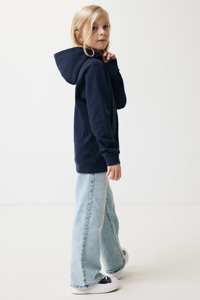 Load image into Gallery viewer, Kids recycled cotton hoodie with sidepockets - Custom Wood Designs
