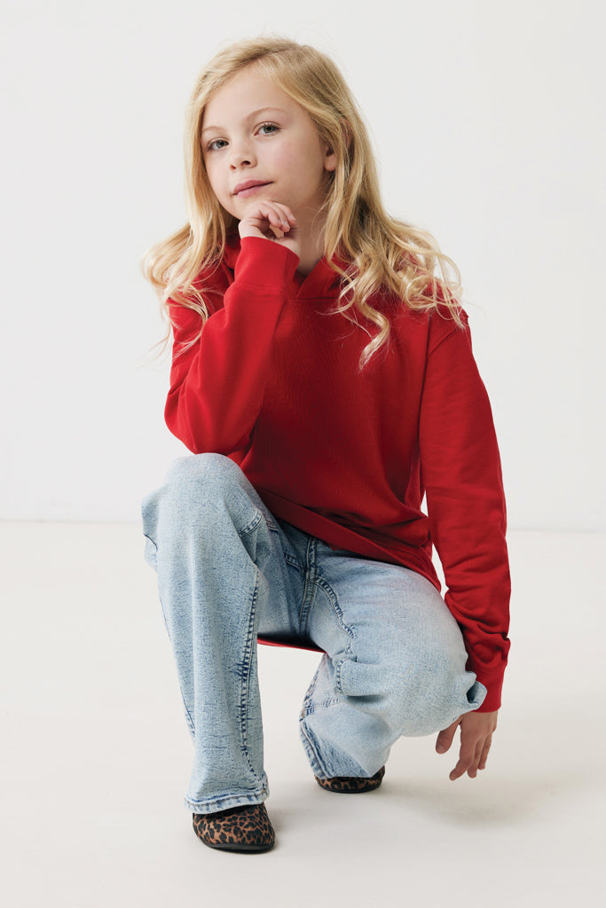 Load image into Gallery viewer, Kids recycled cotton hoodie with sidepockets - Custom Wood Designs
