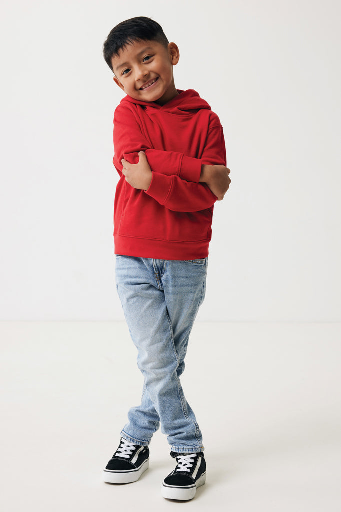 Load image into Gallery viewer, Kids recycled cotton hoodie with sidepockets - Custom Wood Designs
