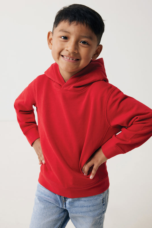 Kids recycled cotton hoodie with sidepockets - Custom Wood Designs