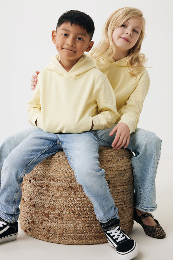 Load image into Gallery viewer, Kids recycled cotton hoodie with sidepockets - Custom Wood Designs
