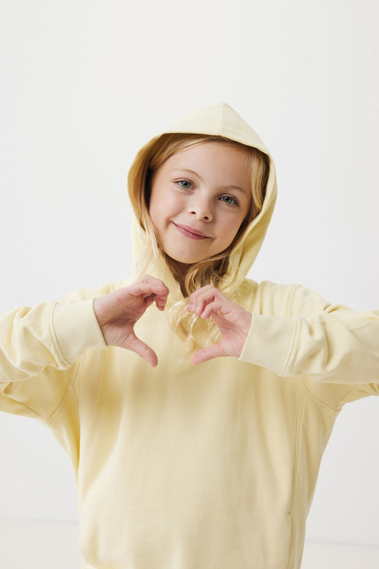 Kids recycled cotton hoodie with sidepockets - Custom Wood Designs