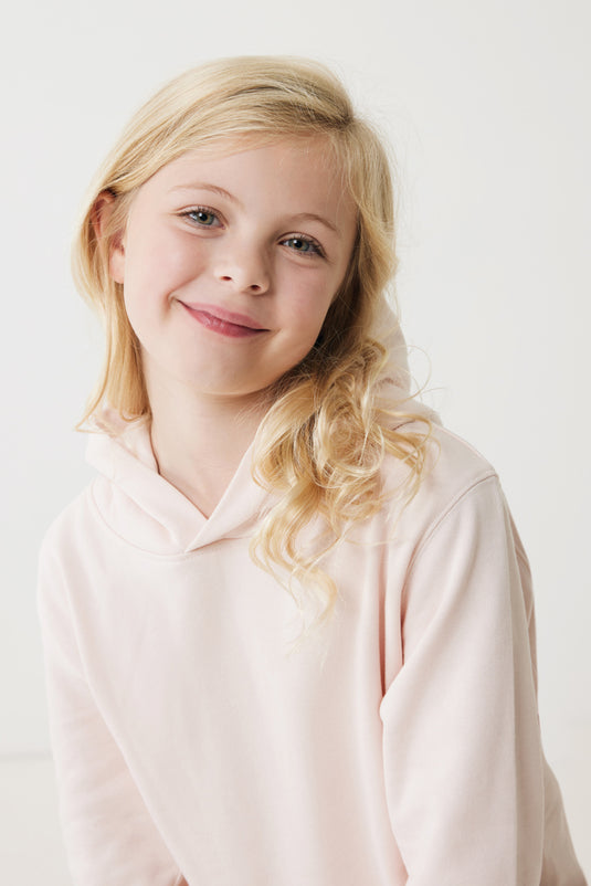 Kids recycled cotton hoodie with sidepockets - Custom Wood Designs