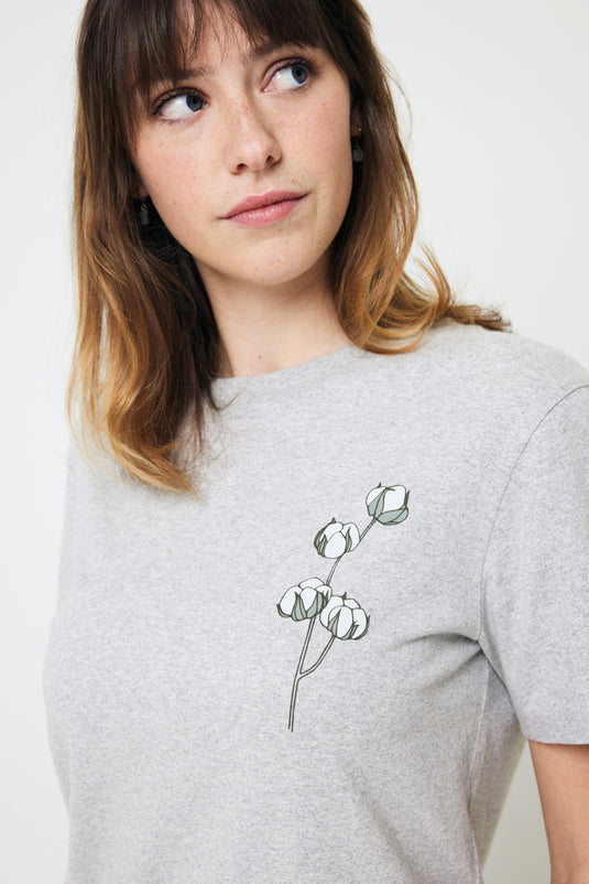 Manue recycled cotton t-shirt undyed - Custom Wood Designs