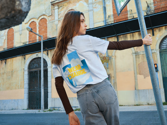 Kakad relaxed recycled cotton t-shirt - Custom Wood Designs