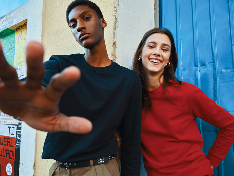 Load image into Gallery viewer, Zio recycled cotton crew neck - Custom Wood Designs
