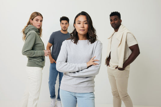 Denal recycled cotton crew neck undyed - Custom Wood Designs