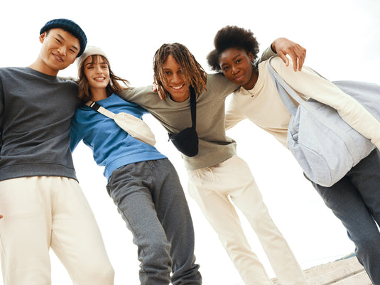 Denal recycled cotton crew neck undyed - Custom Wood Designs