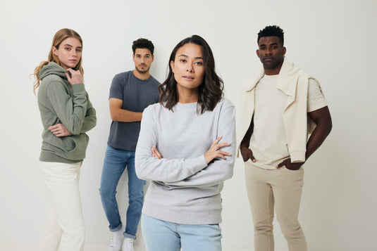 Denal recycled cotton crew neck undyed - Custom Wood Designs