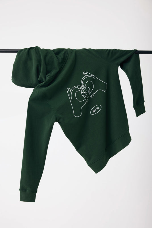 Jaspe recycled cotton hoodie - Custom Wood Designs