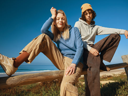 Torre recycled cotton hoodie undyed - Custom Wood Designs