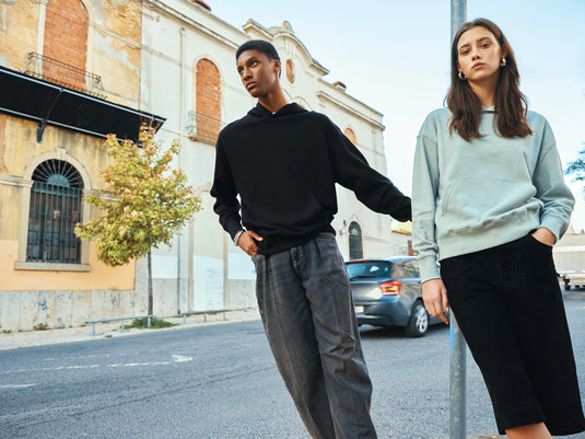 Yoh recycled cotton relaxed hoodie - Custom Wood Designs