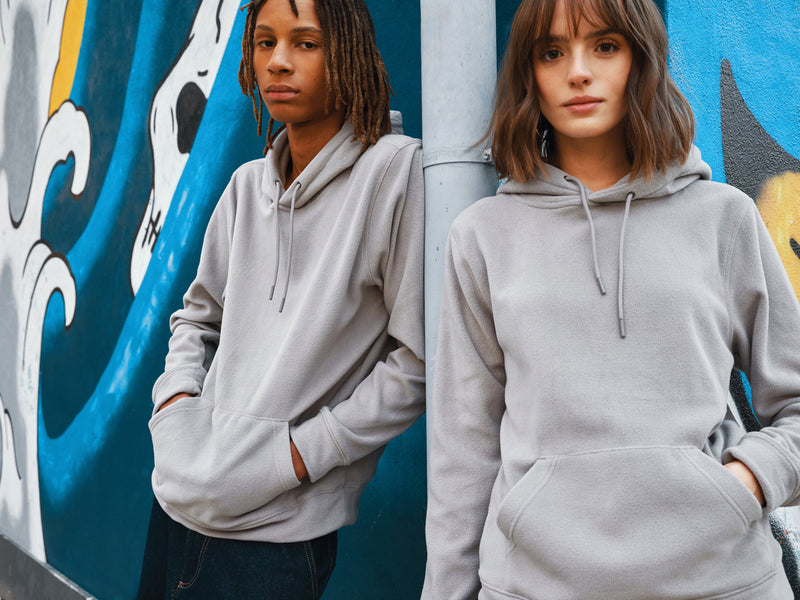 Load image into Gallery viewer, Trivo recycled polyester microfleece hoodie - Custom Wood Designs
