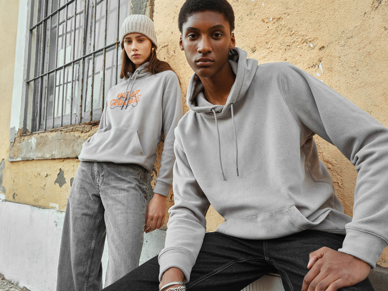 Load image into Gallery viewer, Trivo recycled polyester microfleece hoodie - Custom Wood Designs
